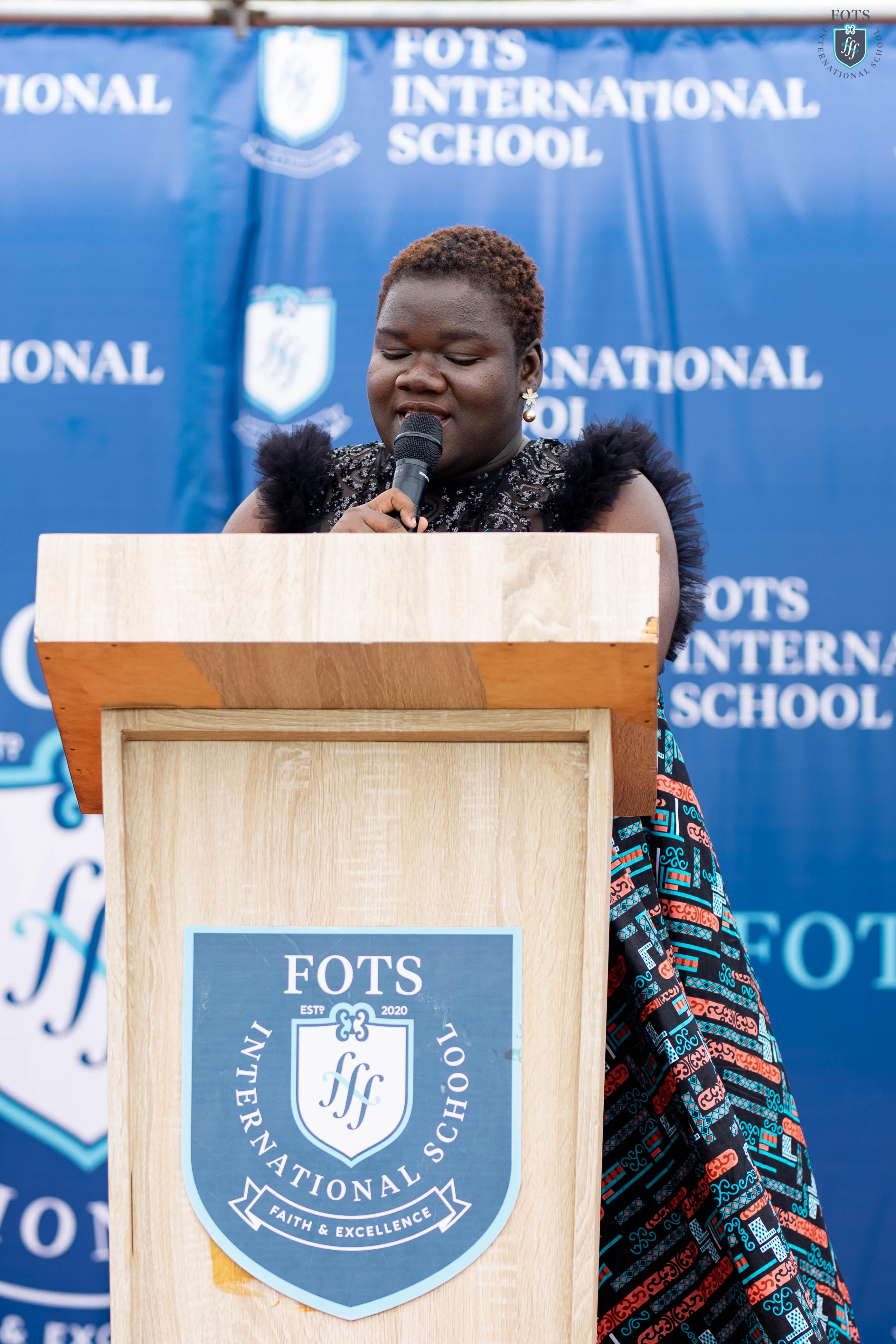 Mrs. Joy Anamua Odame, Principal of FOTS International School